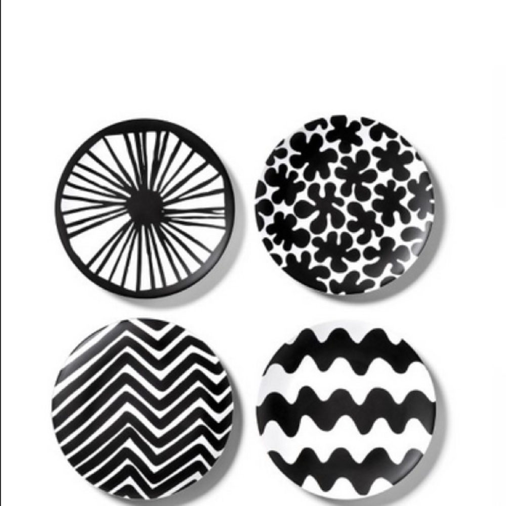 4pk salad plate set